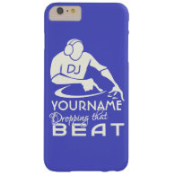 DJ custom name & color cases Barely There iPhone 6 Plus Case