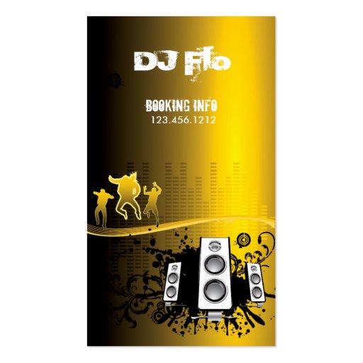 DJ - deejay music coordinator Business Card Templates