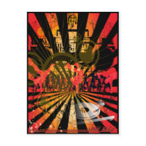 DJ Disc Jockey Customizable postcards