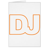 DJ - Disc Jockey, Music, Vinyl, Record, DJing Card