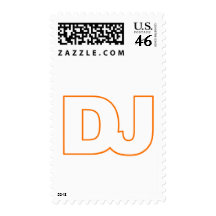 DJ - Disc Jockey, Music, Vinyl, Record, DJing Postage Stamps