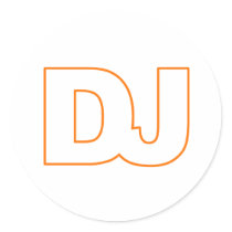 DJ - Disc Jockey, Music, Vinyl, Record, DJing Sticker