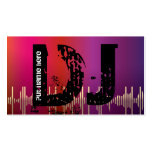 DJ Disc jokey business cards business cards