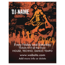 DJ Fiery Concert Music Flyer