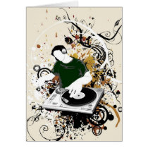 dj free vector graphic greeting card