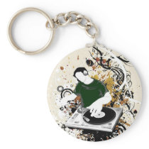 dj free vector graphic key chains