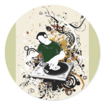 dj free vector graphic sticker