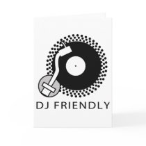 DJ Friend - DJing Disc Jockey Music Vinyl Record cards