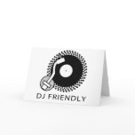 DJ Friend - DJing Disc Jockey Music Vinyl Record cards