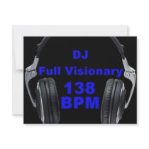 Dj Full Visionary 138 Bpm Shirt invitations