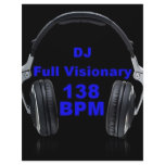 Dj Full Visionary 138 Bpm Shirt Letterhead Template