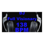 Dj Full Visionary 138 Bpm Shirt Custom Photo Card