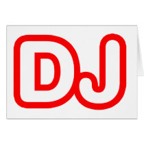 DJ GREETING CARD