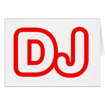 DJ GREETING CARD