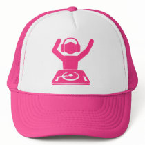 hardstyle, hardcore, trance, techno, old, skool, house, jumpstyle, gabba, gabber, hard, dance, dancer, music, club, clubbing, wear, clothing, merchandise, party, rave, raver, fantazia, qlimax, q-dance, masters, drugs, deejay, neon, smiley, pub, bar, t-shirt, tee-shirt, gas, mask, Trucker Hat with custom graphic design
