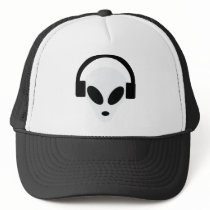 dj headphone alien area 51 mesh hat