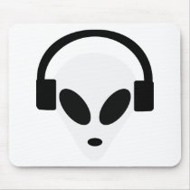 dj headphone alien area 51 mouse pads