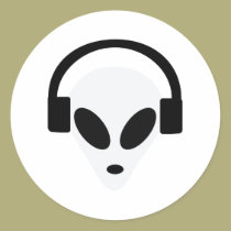 dj headphone alien area 51 stickers