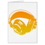 DJ Headphones - Music Disc Jockey DJing Loud cards