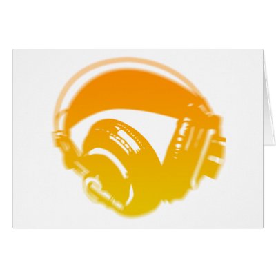 DJ Headphones - Music Disc Jockey DJing Loud Cards by HOTDJGEAR