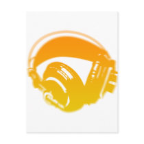 DJ Headphones - Music Disc Jockey DJing Loud Postcard