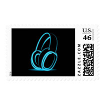 DJ Headphones Stamp