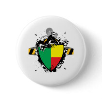 DJ In Benin Pinback Button