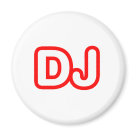 round_magnet - DJ - Disc Jockey DJing DJs. Are you a DJ?: Sizes 