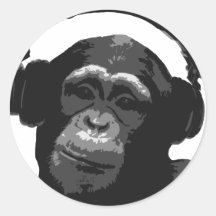 DJ MONKEY STICKERS