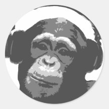 DJ MONKEY STICKERS