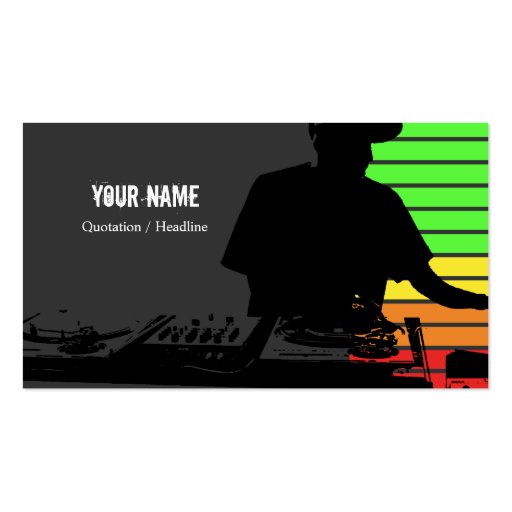 DJ Music Business Card