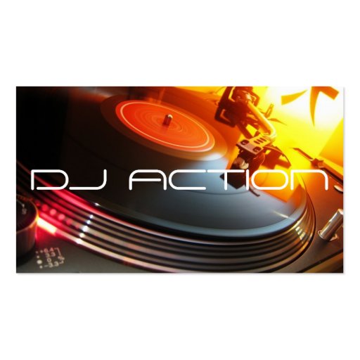 DJ Music Club Entertainment Business Card î€† î€† î€† î€† (front side)