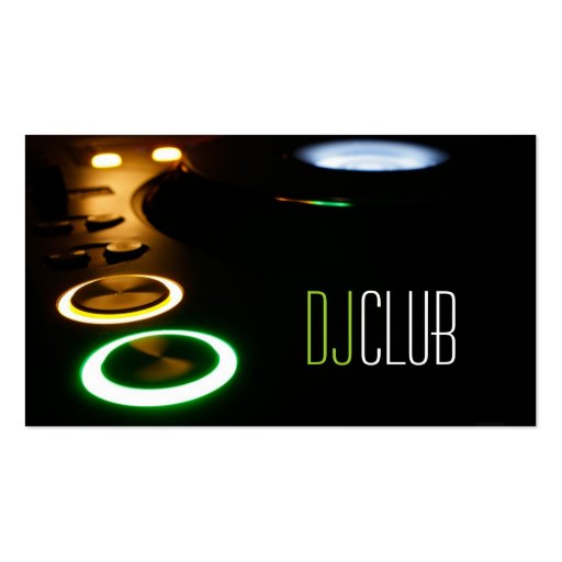 DJ Music Club Entertainment Business Card î€† î€† î€† î€†
