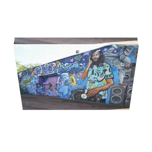 DJ music wall Graffiti Street art,urban real Gallery Wrap Canvas Zazzle