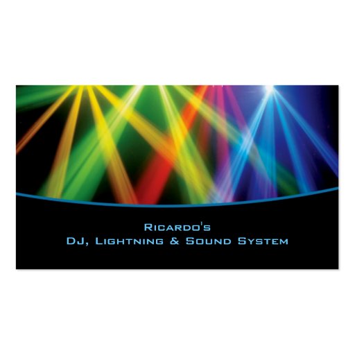 DJ / Musical Company Business Card (front side)