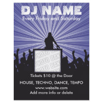 DJ Name Music Flyer by ZazzleFlyers DJ Name Music Flyer