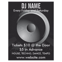 DJ Name Speaker Music Flyer