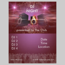 dj_night_dance_flyer flyers