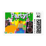DJ Party Dinosaur Postage