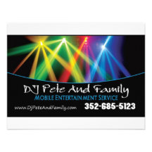 DJ Pete And Family Invitation