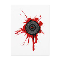 DJ Platter Splatter - Disc Jockey Turntable Deck postcards by HOTDJGEAR DJ Platter Splatter - Disc Jockey Turntable Deck postcards