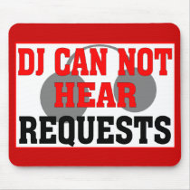 DJ REQUEST HEADPHONES mousepads