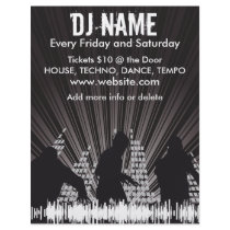 DJ Shadows 2 Music Flyer by ZazzleFlyers DJ Shadows 2 Music Flyer