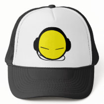hardstyle, hardcore, old, skool, t-shirts, tshirts, deejay, club, wear, rave, smiley, merchandise, dance, defqon, qlimax, party, headhunterz, zany, showtek, hard, bass, jump, style, music, gas, mask, gabba, gabber, Trucker Hat with custom graphic design
