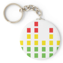 dj sound audio equalizer keychain