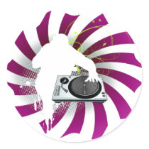 DJ stickers by MishMoshTees DJ stickers