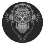 DJ Sugar Skull – Black Stickers