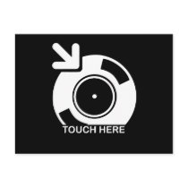 DJ Touch Here postcards