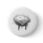 DJ Turntable Graffiti - Music Vinyl Disc Jockey buttons