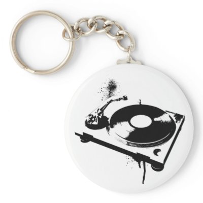 DJ Turntable Keychains